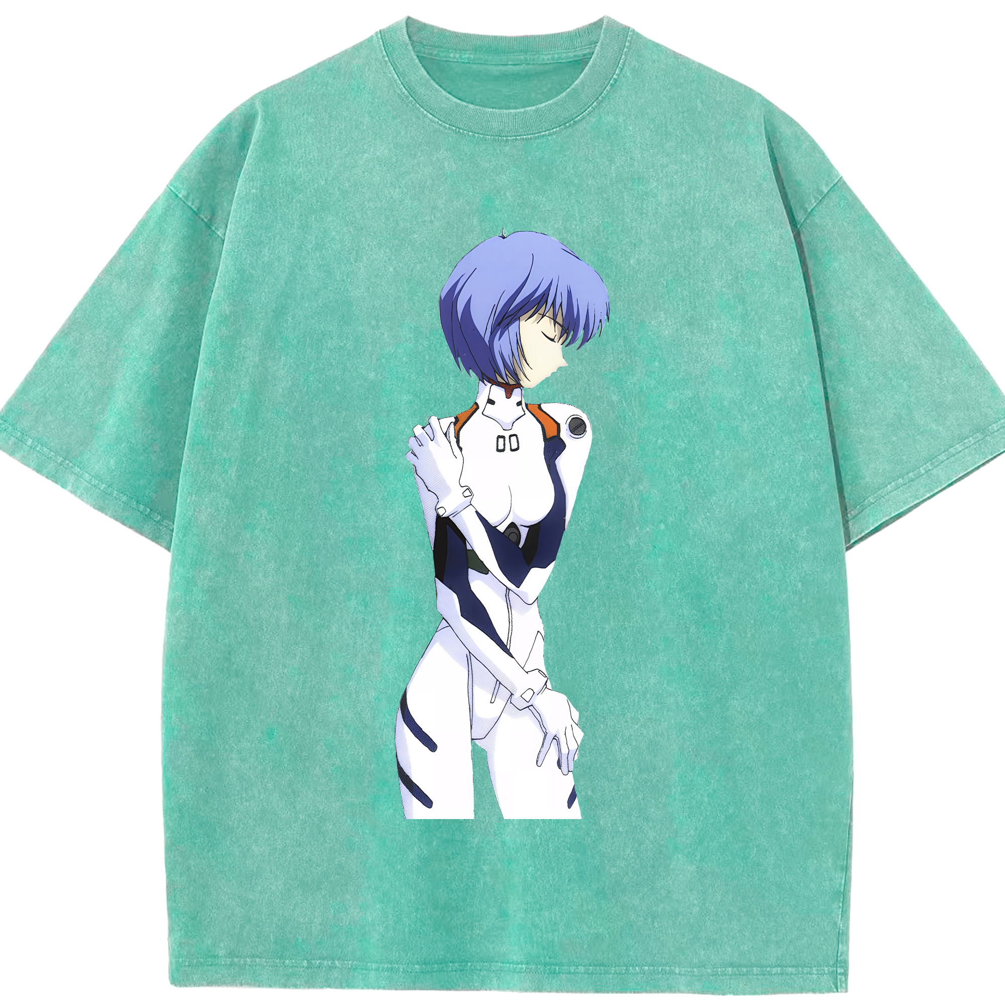 （画像用） EVA 新世紀エヴァンゲリオン 綿100% ヴィンテージ風 半袖Tシャツ（フロントプリント）